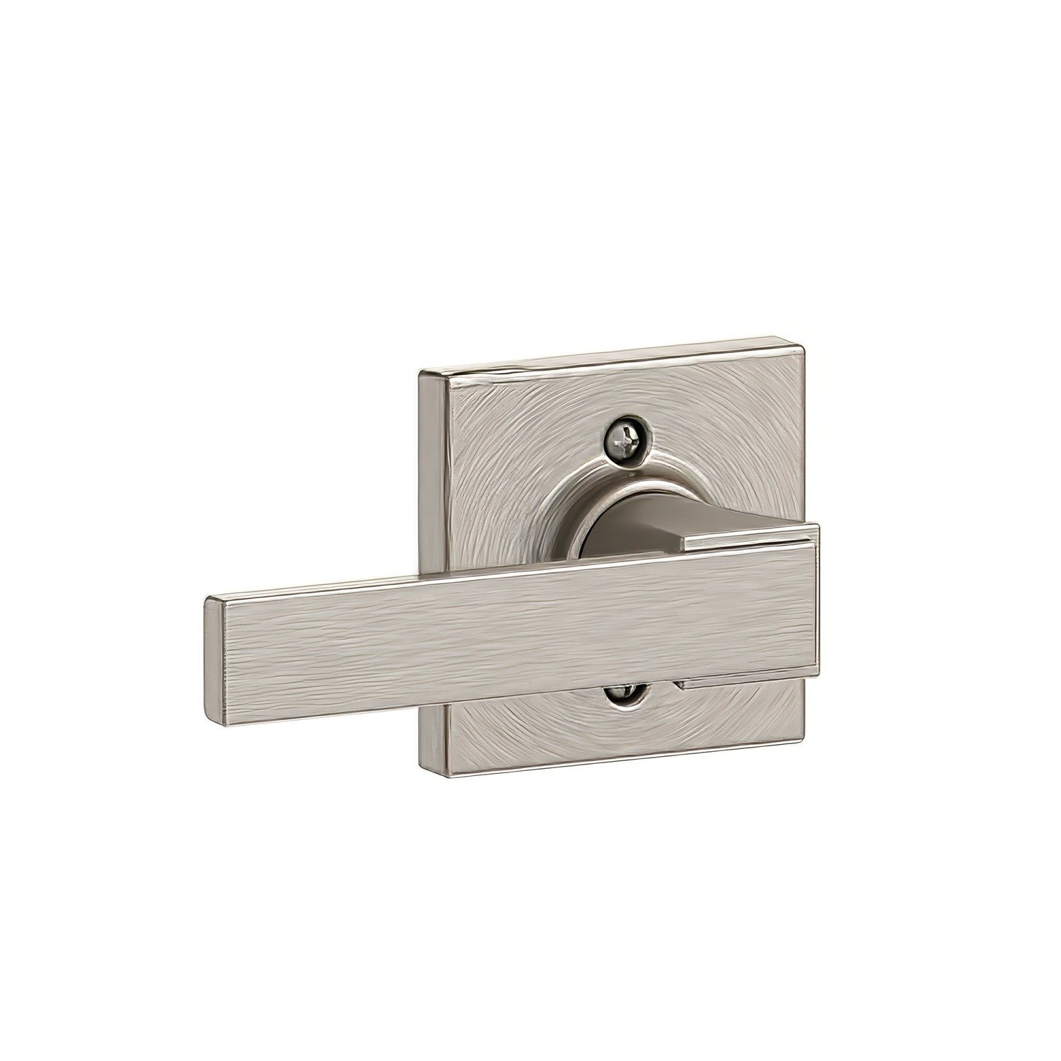 Schlage F170NBK619COL Northbrook with Collins Rose Dummy Door Lever Satin Nickel