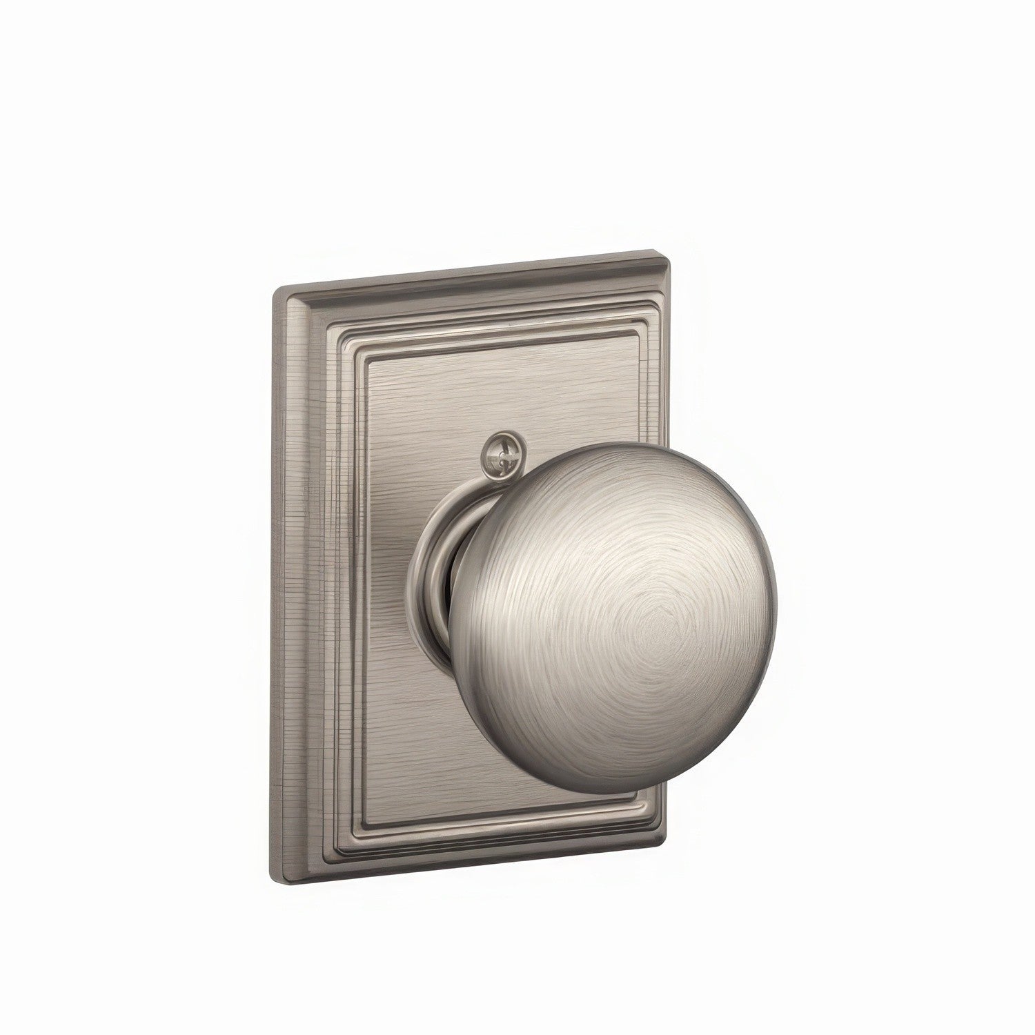 Schlage F170PLY-ADD Plymouth with Addison Rose Dummy Door Knob