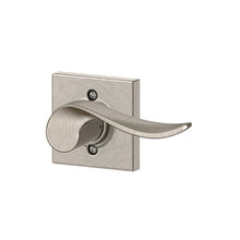 Schlage F170SAC619COLRH Right Hand Sacramento with Collins Rose Dummy Door Lever Satin Nickel.