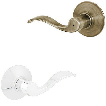 Schlage F40-ACC-LH F-Series Left Hand Accent Series Split Finish Privacy Door Lever