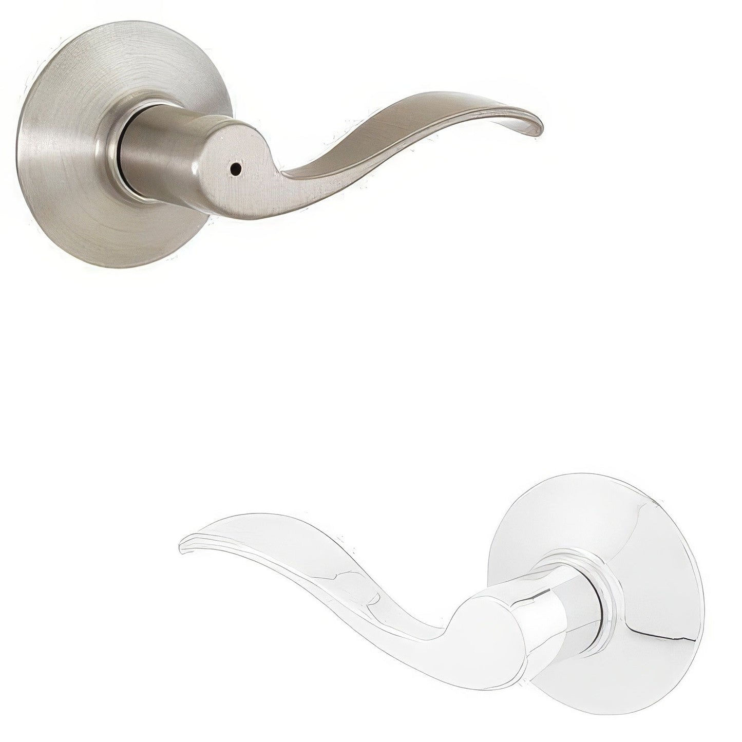 Schlage F40-ACC-RH F-Series Right Hand Accent Split Finish Privacy Door Lever