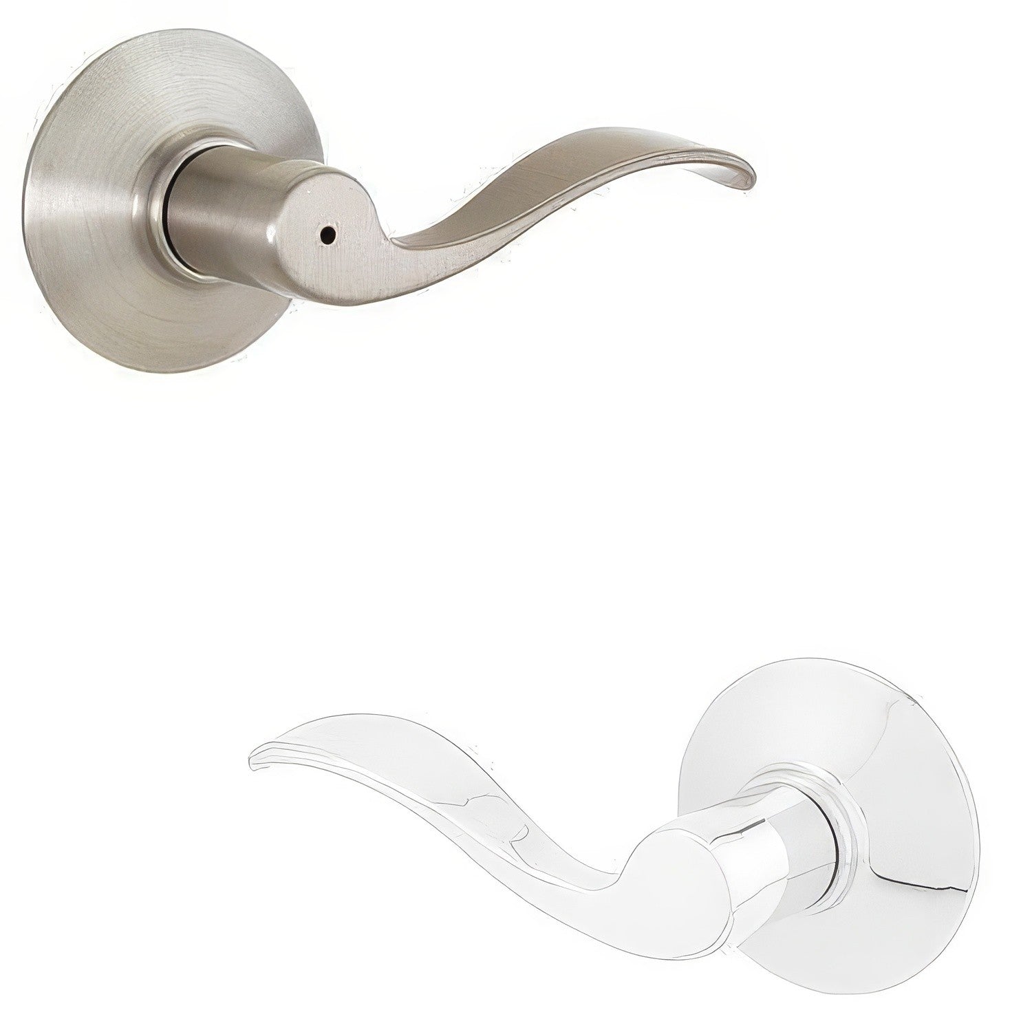 Schlage F40-ACC-RH F-Series Right Hand Accent Split Finish Privacy Door Lever