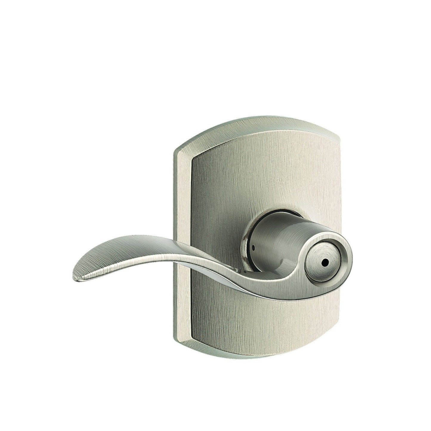 Schlage F40ACC-GRW Accent with Greenwich Rose Privacy Door Lever