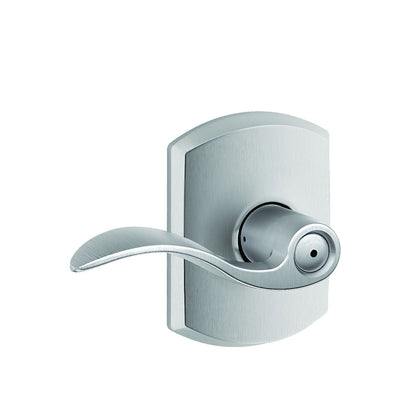 Schlage F40ACC-GRW Accent with Greenwich Rose Privacy Door Lever