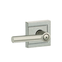 Schlage F40BRW619ULD Broadway with Upland Rose Privacy Door Lever Satin Nickel