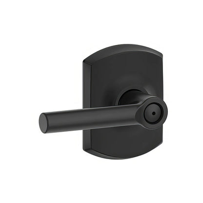 Schlage F40BRW-GRW Broadway with Greenwich Rose Privacy Door Lever Satin Nickel.