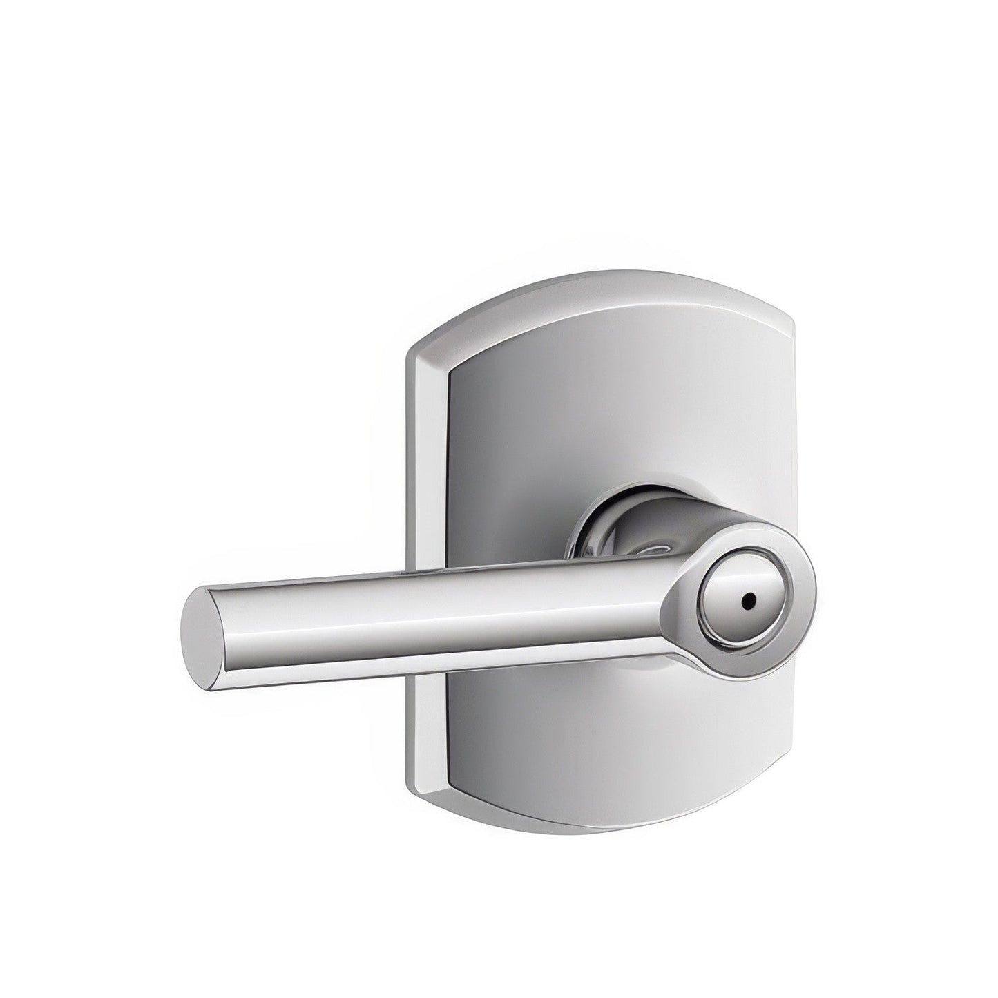 Schlage F40BRW-GRW Broadway with Greenwich Rose Privacy Door Lever Satin Nickel.