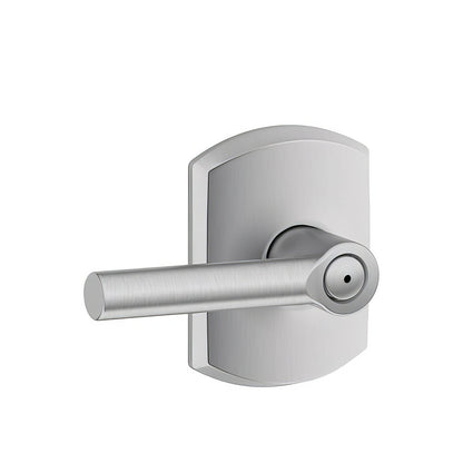 Schlage F40BRW-GRW Broadway with Greenwich Rose Privacy Door Lever Satin Nickel
