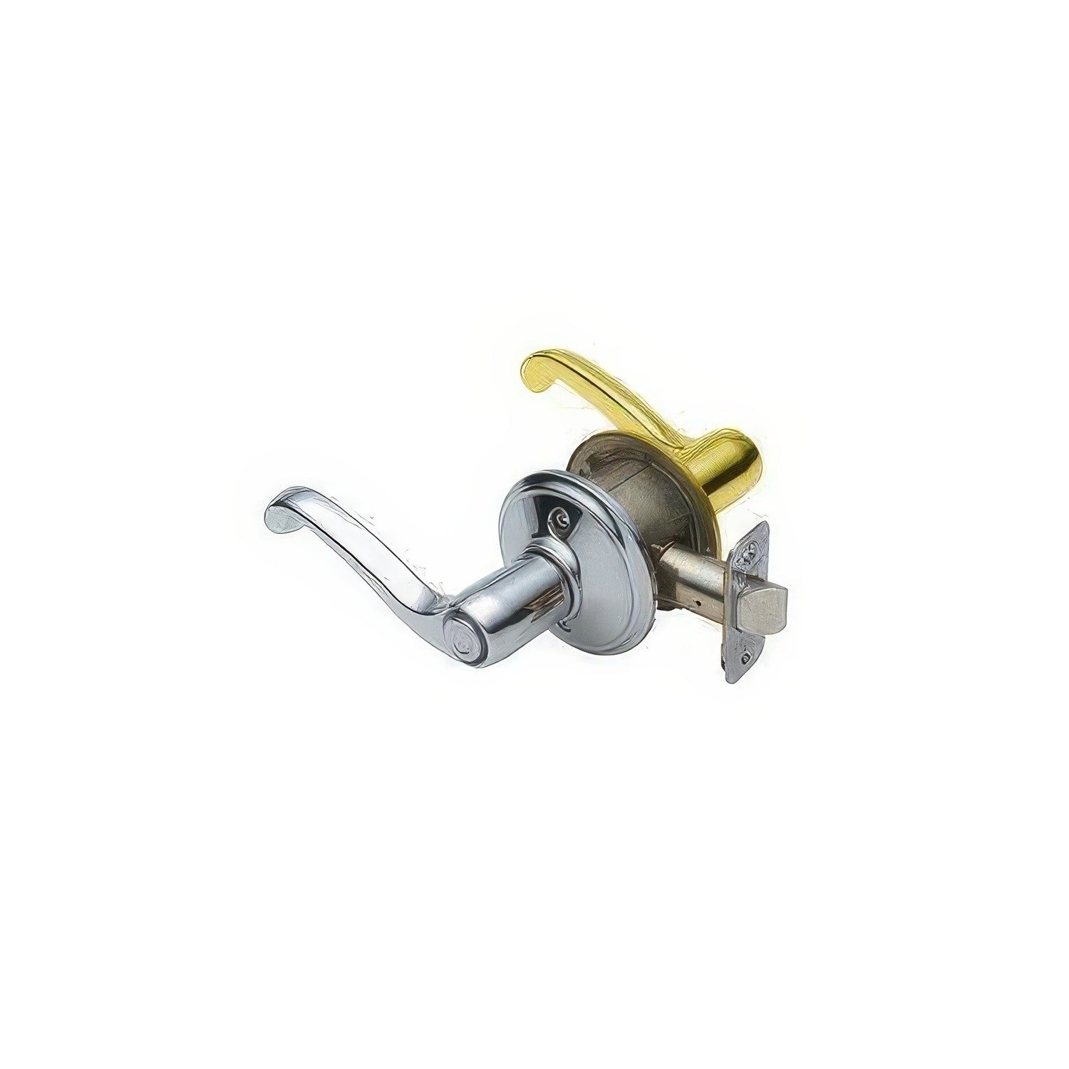 Schlage F40-FLA-LH F-Series Left Hand Flair Series Split Finish Privacy Door Lever