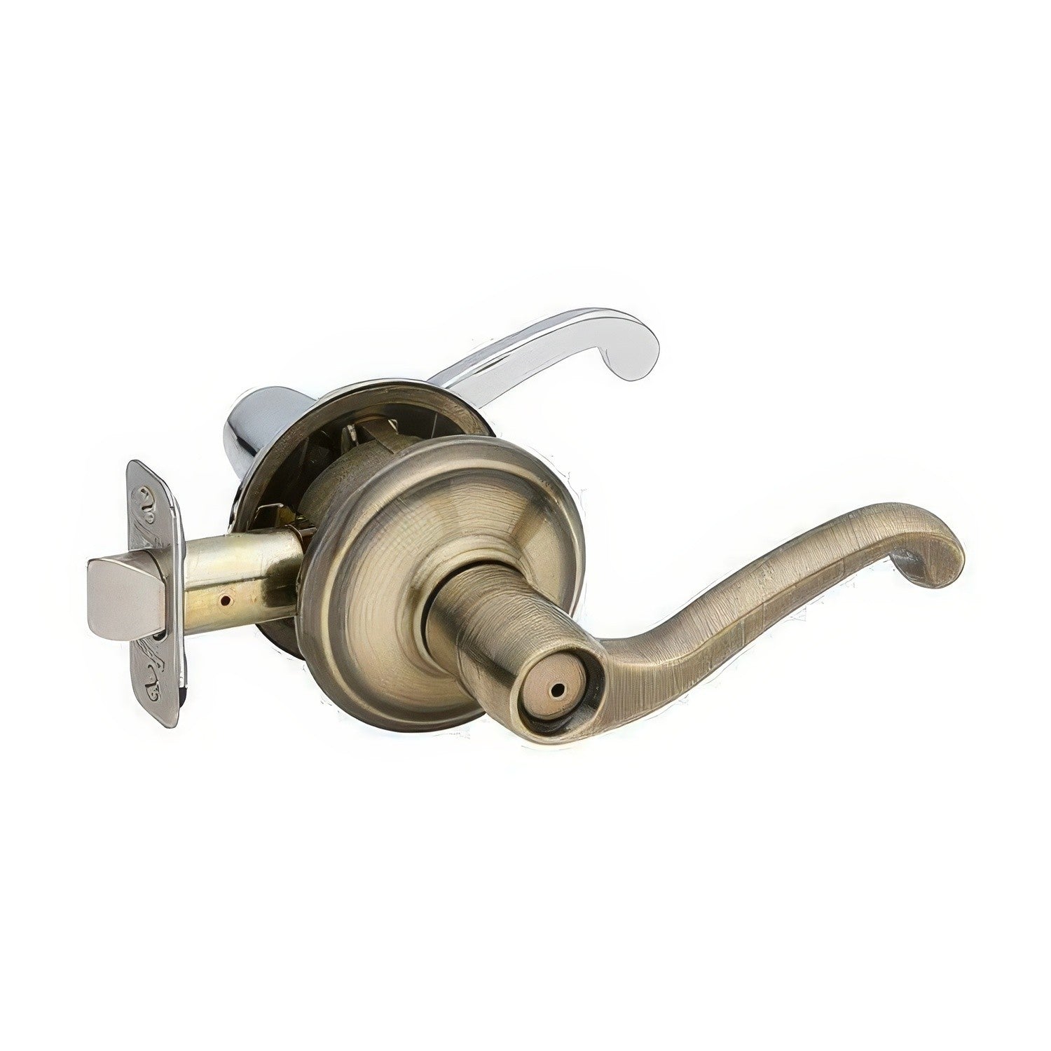 Schlage F40-FLA-RH F-Series Right Hand Flair Series Split Finish Privacy Door Lever