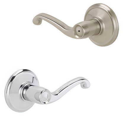 Schlage F40-FLA-LH F-Series Left Hand Flair Series Split Finish Privacy Door Lever