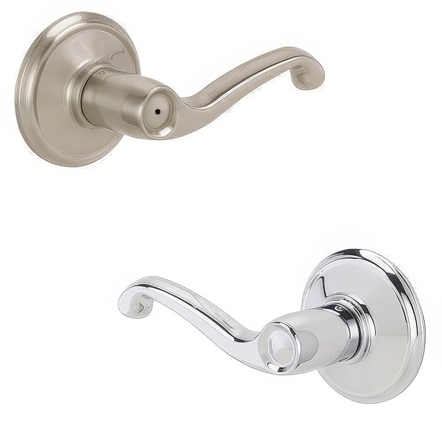 Schlage F40-FLA-RH F-Series Right Hand Flair Series Split Finish Privacy Door Lever