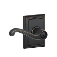 Schlage F40-FLA-ADD F-Series Flair Privacy Door Lever