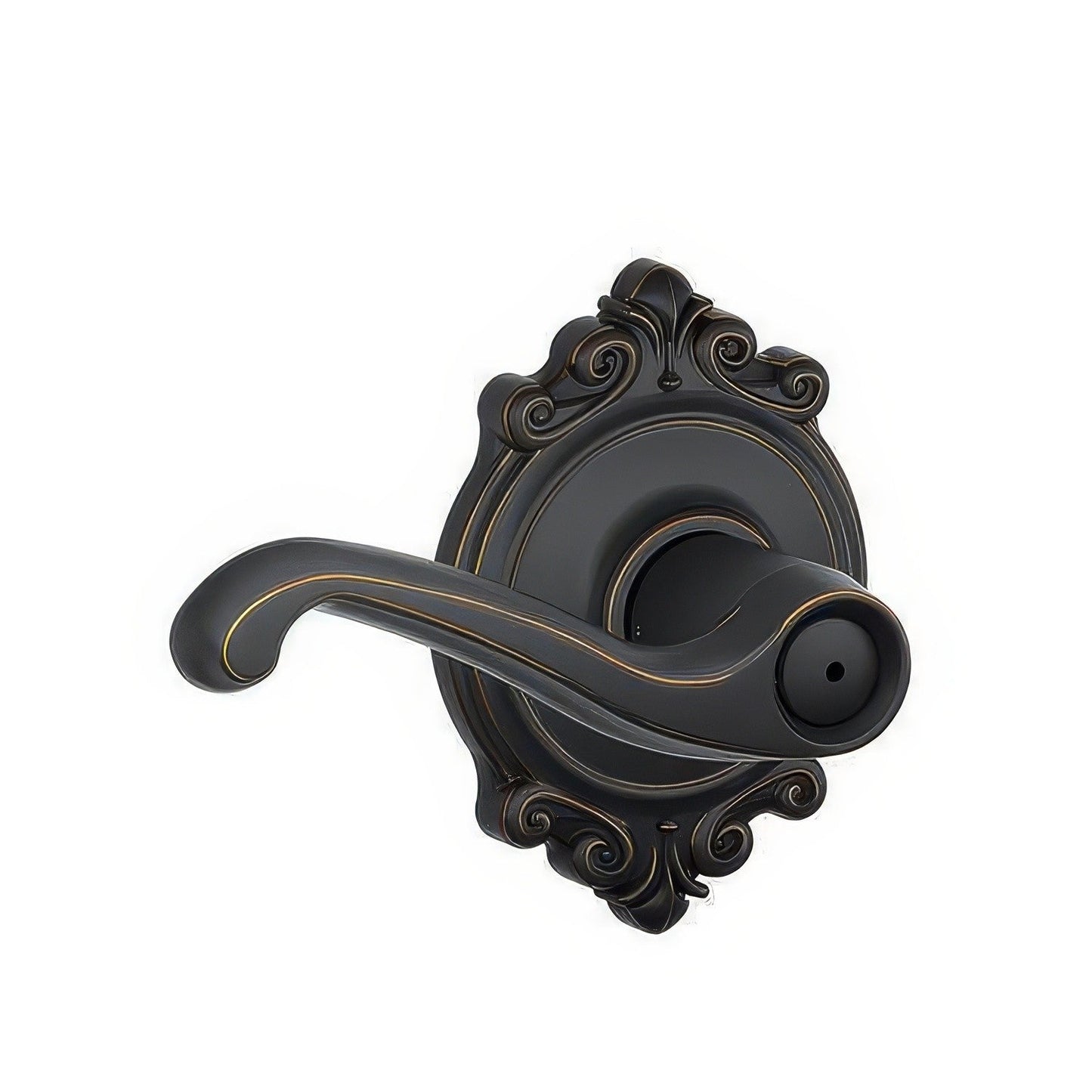 Schlage F40-FLA-BRK F-Series Flair Privacy Door Lever