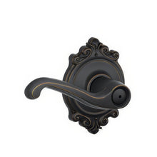 Schlage F40-FLA-BRK F-Series Flair Privacy Door Lever