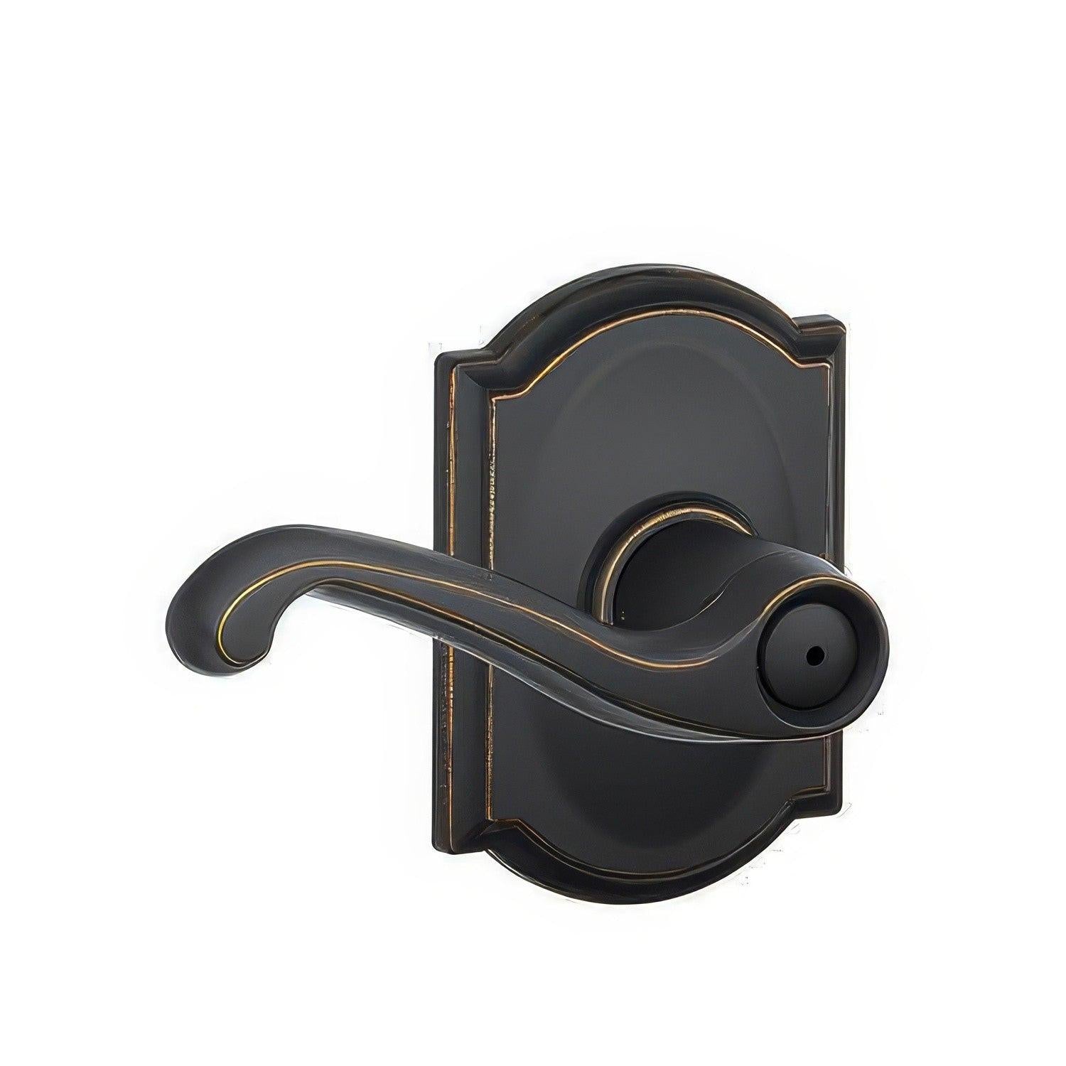 Schlage F40-FLA-CAM F-Series Flair Privacy Door Lever