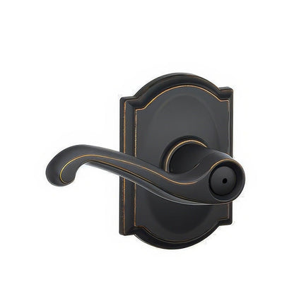 Schlage F40-FLA-CAM F-Series Flair Privacy Door Lever