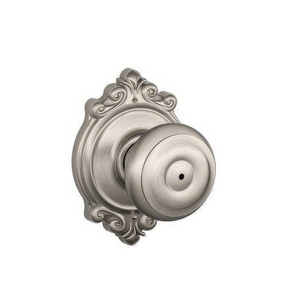 Schlage F40-GEO-BRK F-Series Georgian Privacy Door Knob