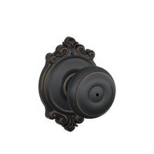 Schlage F40-GEO-BRK F-Series Georgian Privacy Door Knob