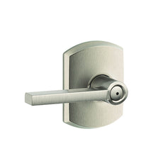 Schlage F40LAT-GRW Latitude with Greenwich Rose Privacy Door Lever