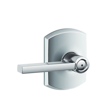 Schlage F40LAT-GRW Latitude with Greenwich Rose Privacy Door Lever