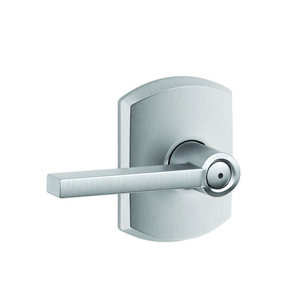 Schlage F40LAT-GRW Latitude with Greenwich Rose Privacy Door Lever