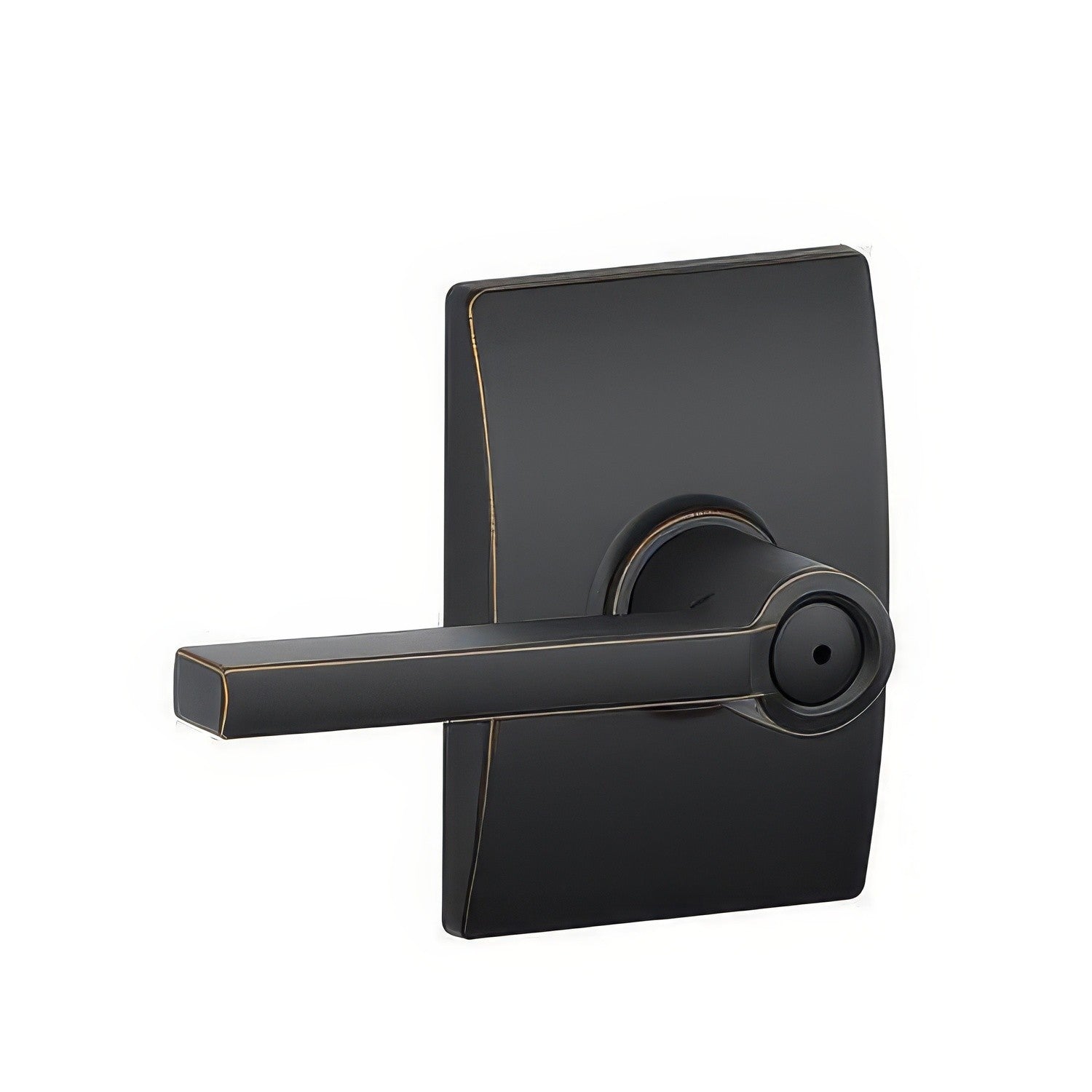 Schlage F40-LAT-CEN F-Series Latitude Privacy Door Lever