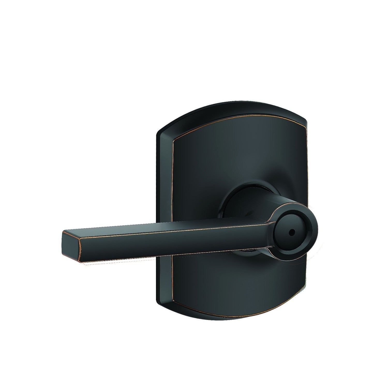 Schlage F40LAT-GRW Latitude with Greenwich Rose Privacy Door Lever