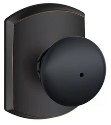 Schlage F40PLY-GRW Plymouth with Greenwich Rose Privacy Door Knob.