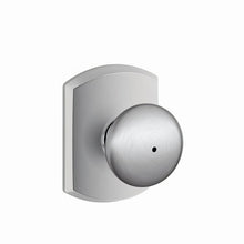 Schlage F40PLY-GRW Plymouth with Greenwich Rose Privacy Door Knob