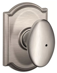 Schlage F40SIE-CAM Siena with Camelot Rose Privacy Door Knob