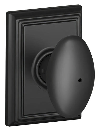 Schlage F40SIE-ADD Siena with Addison Rose Privacy Door Knob