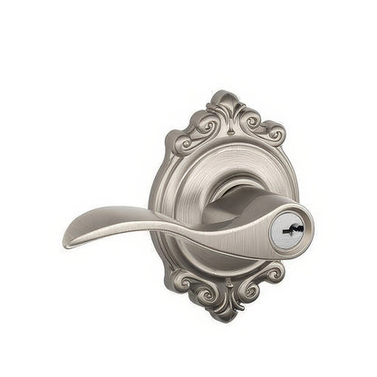 Schlage F51A-ACC-BRK F-Series Accent Keyed Entry Door Lever