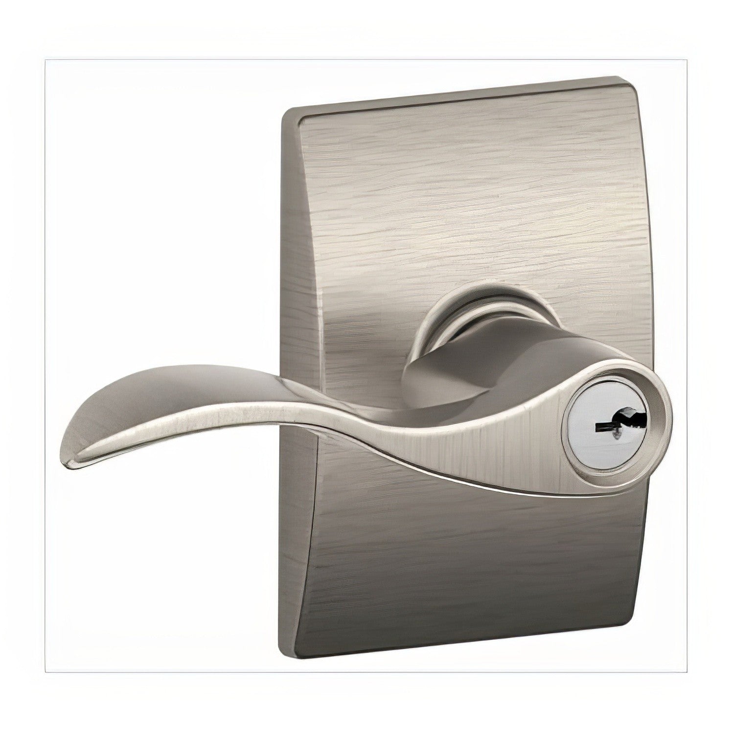 Schlage F51A-ACC-CEN F-Series Accent Keyed Entry Door Lever