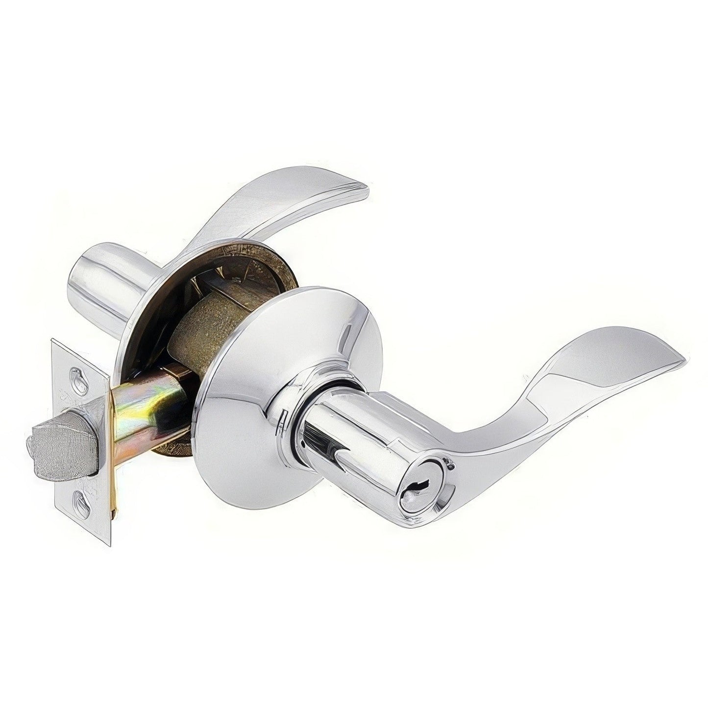 Schlage F51A-ACC F-Series Accent Single Cylinder Keyed Entry Panic Proof Door Lever