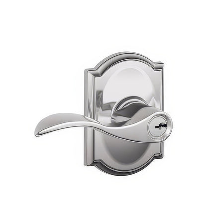 Schlage F51A-ACC-CAM F-Series Accent Keyed Entry Door Lever