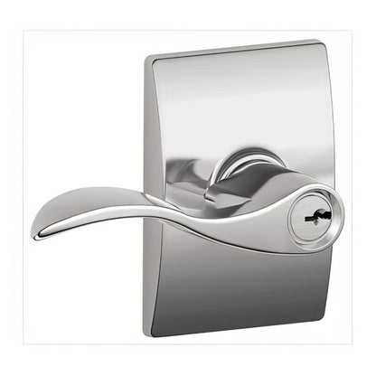 Schlage F51A-ACC-CEN F-Series Accent Keyed Entry Door Lever