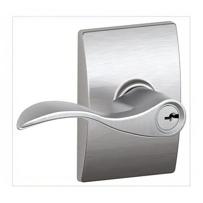 Schlage F51A-ACC-CEN F-Series Accent Keyed Entry Door Lever