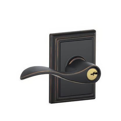 Schlage F51A-ACC-ADD F-Series Accent Keyed Entry Door Lever.