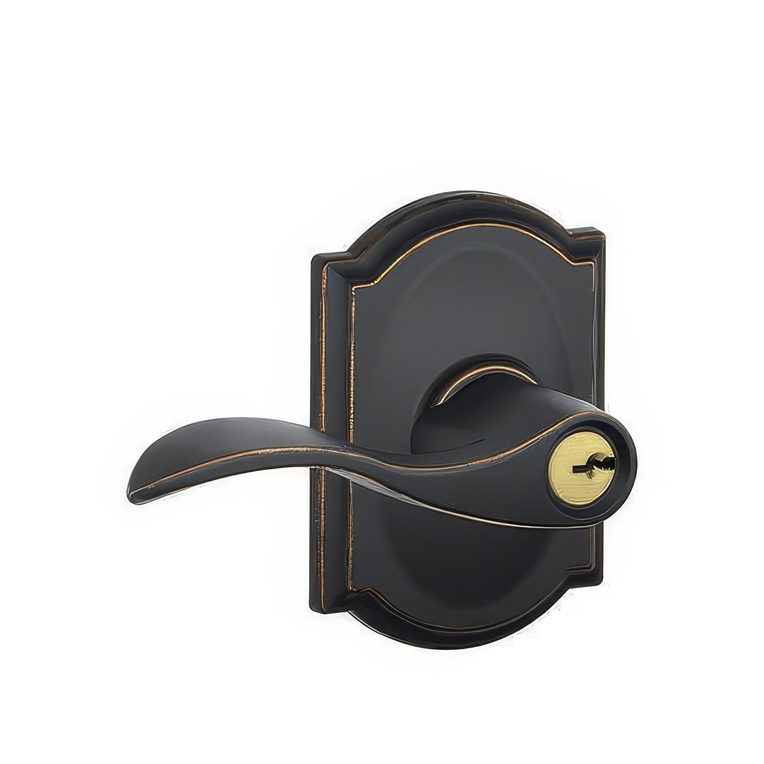 Schlage F51A-ACC-CAM F-Series Accent Keyed Entry Door Lever