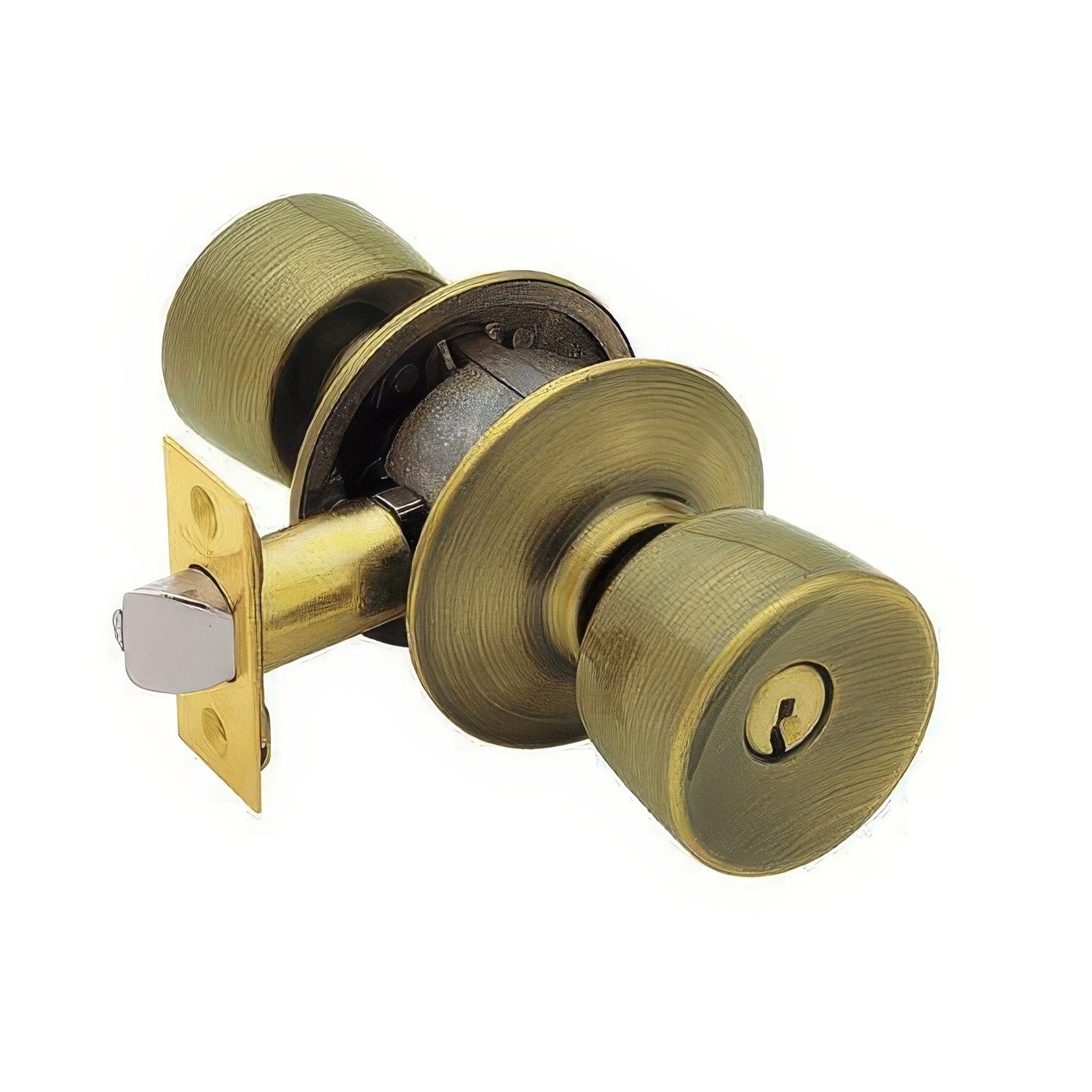 Schlage F51A-BEL F-Series Bell Single Cylinder Panic Proof Keyed Entry Door Knob