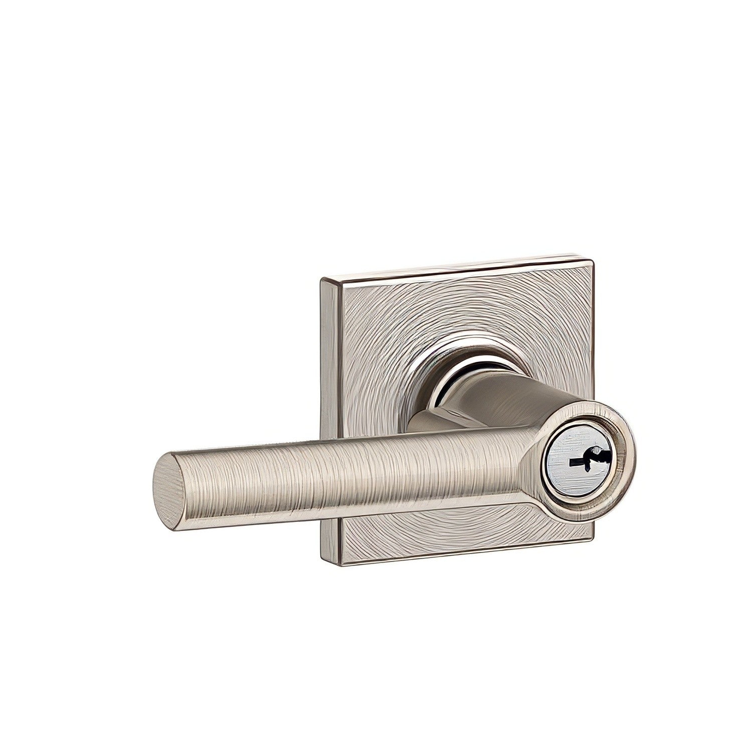 Schlage F51ABRW-COL Broadway with Collins Rose Keyed Entry Door Lever