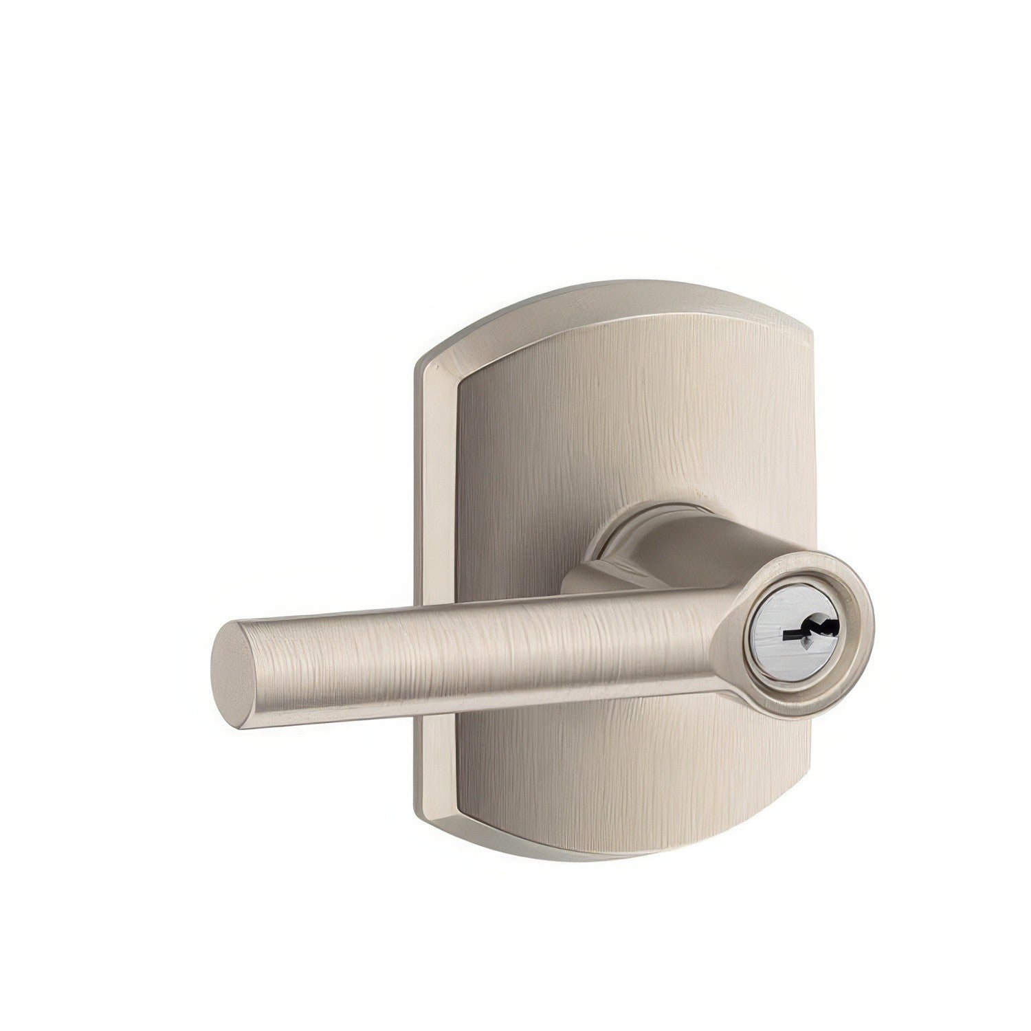 Schlage F51ABRW-GRW Broadway with Greenwich Rose Keyed Entry Door Lever