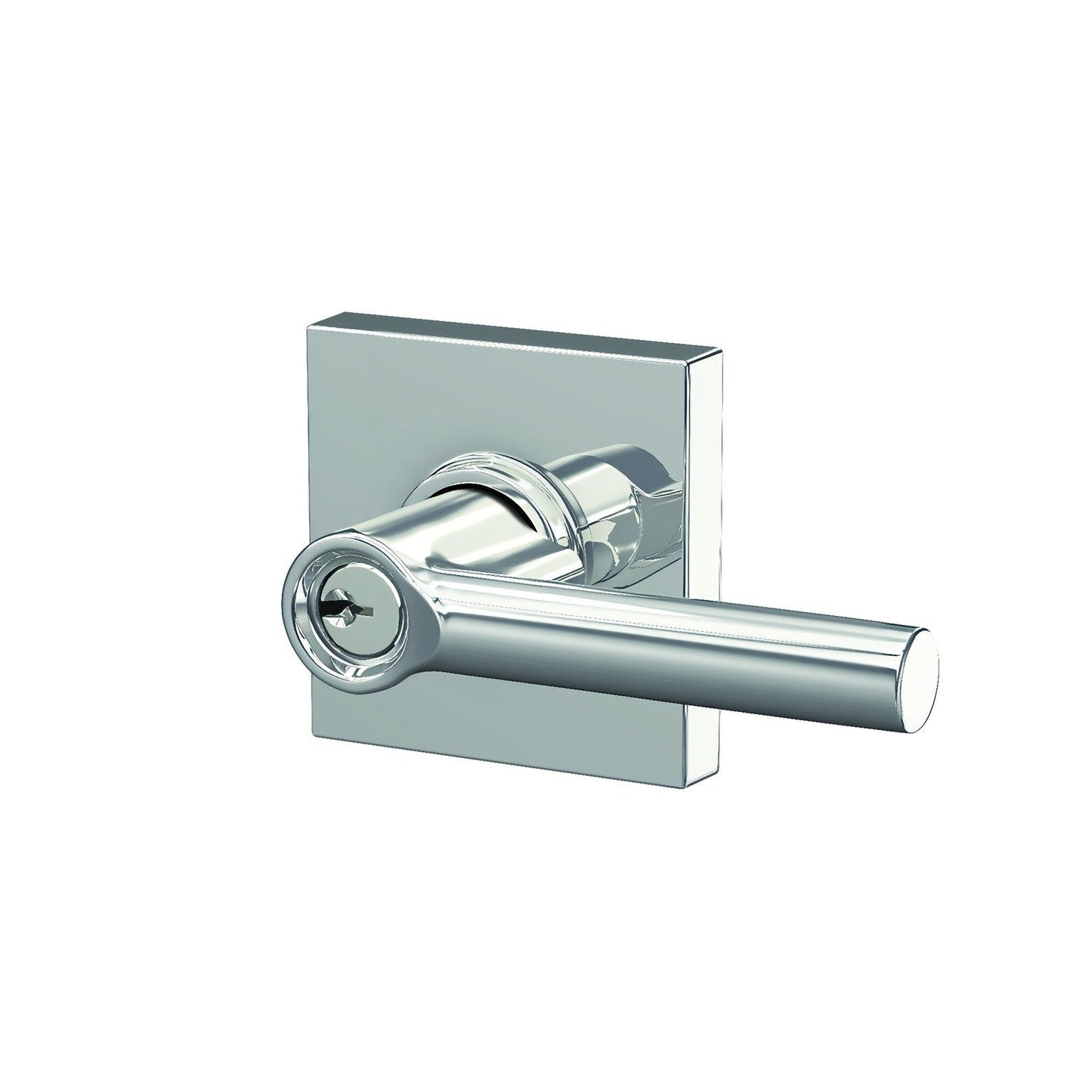 Schlage F51ABRW-COL Broadway with Collins Rose Keyed Entry Door Lever