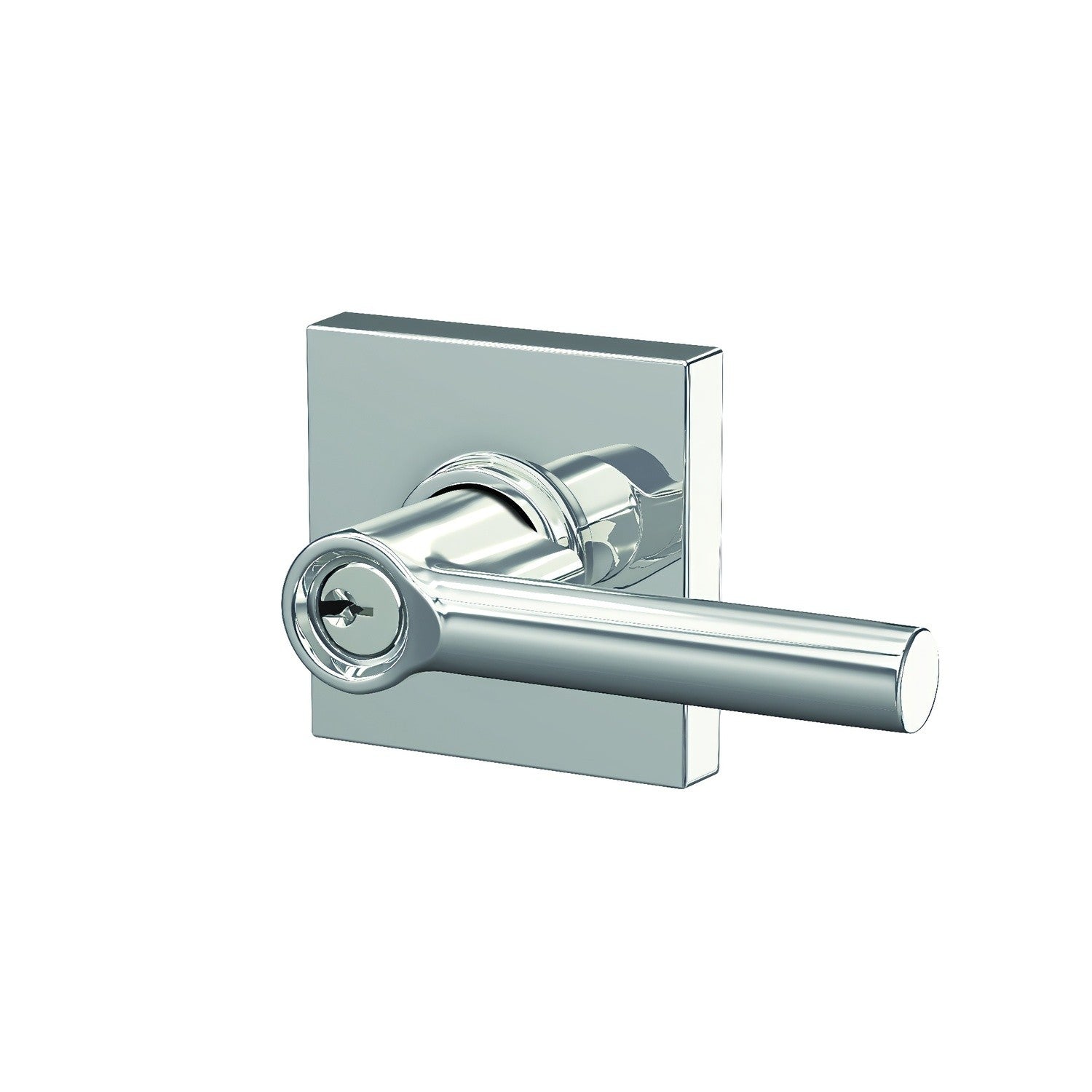 Schlage F51ABRW-COL Broadway with Collins Rose Keyed Entry Door Lever