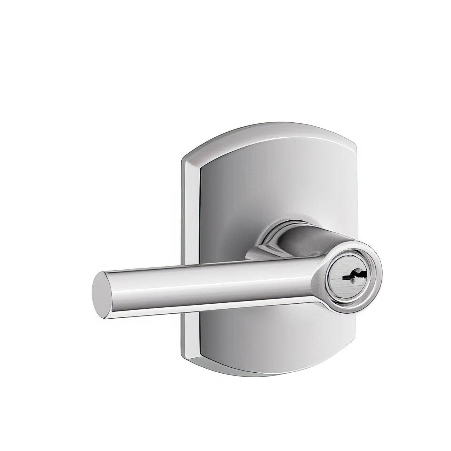 Schlage F51ABRW-GRW Broadway with Greenwich Rose Keyed Entry Door Lever