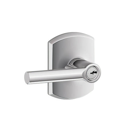 Schlage F51ABRW-GRW Broadway with Greenwich Rose Keyed Entry Door Lever