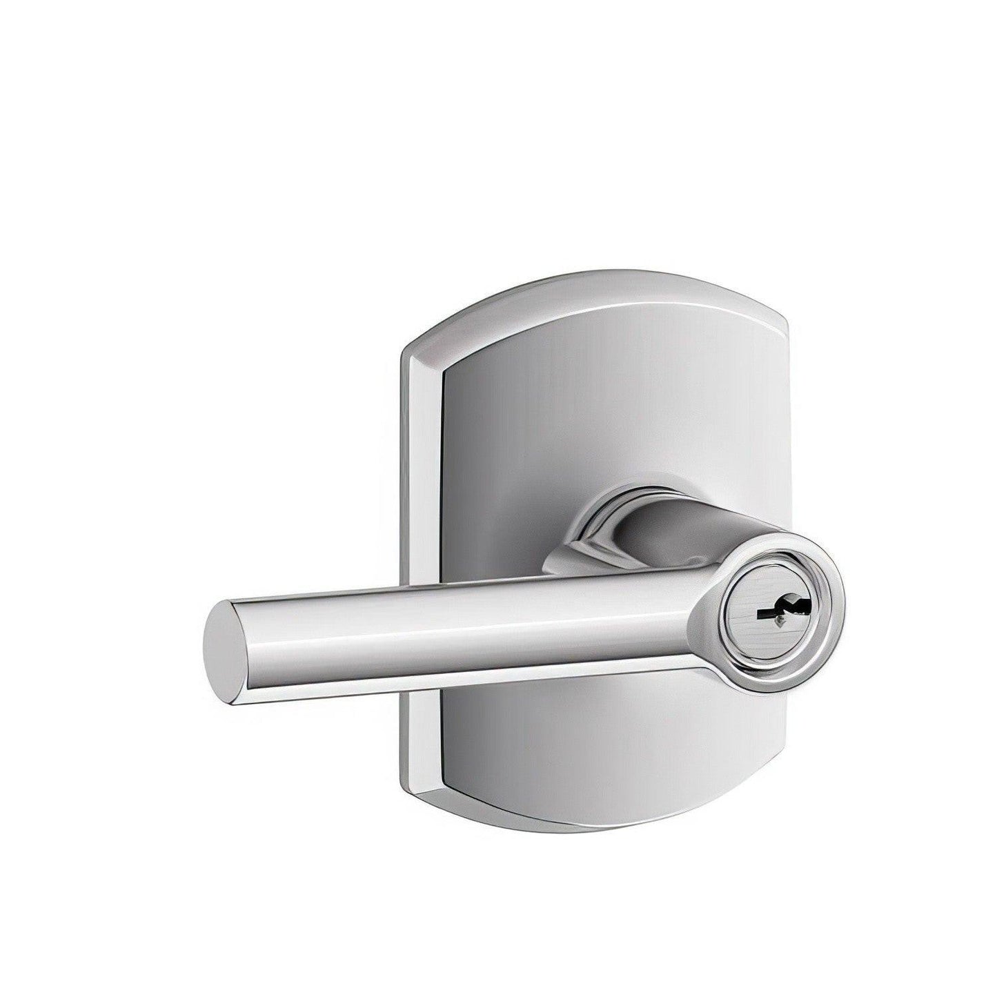 Schlage F51ABRW-GRW Broadway with Greenwich Rose Keyed Entry Door Lever