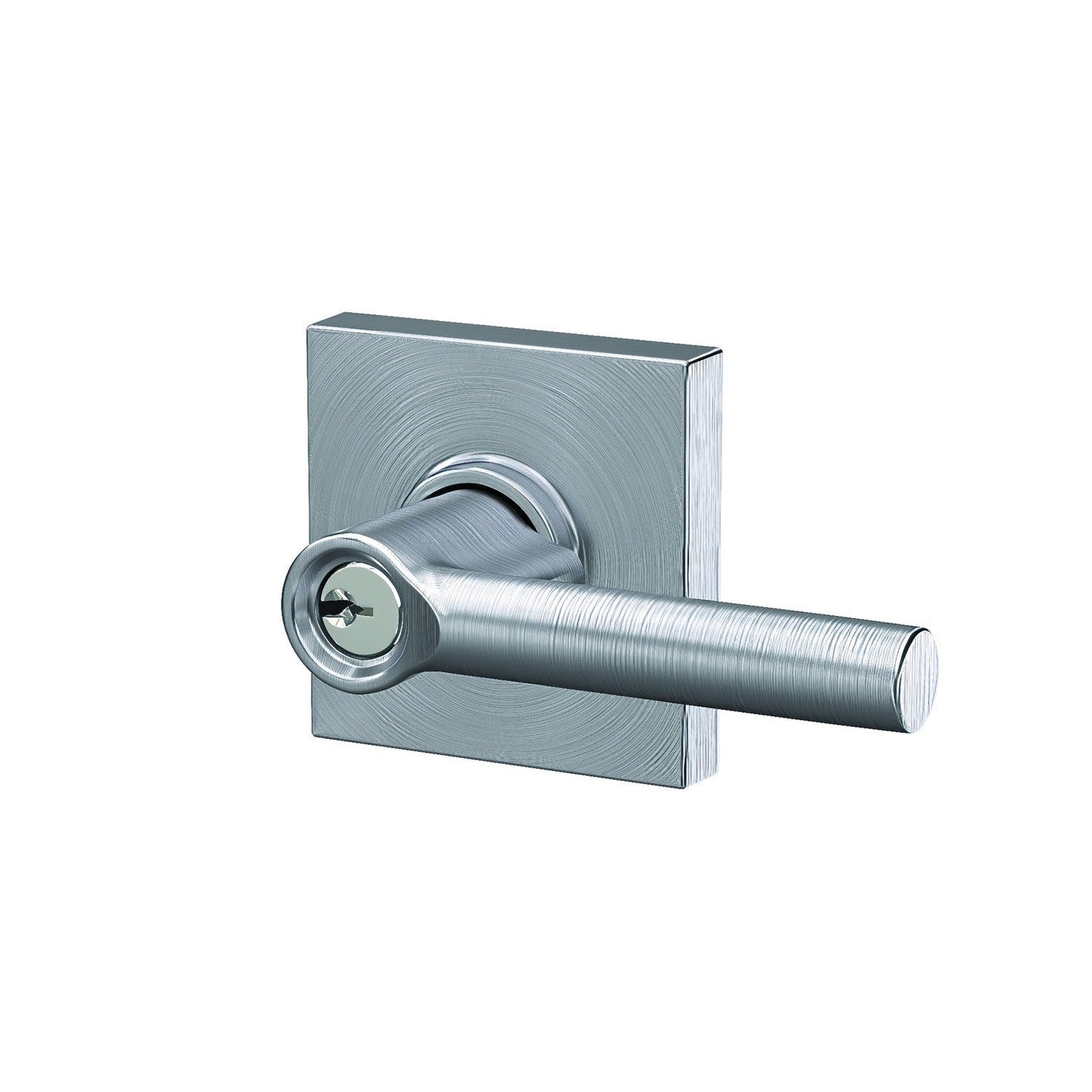 Schlage F51ABRW-COL Broadway with Collins Rose Keyed Entry Door Lever
