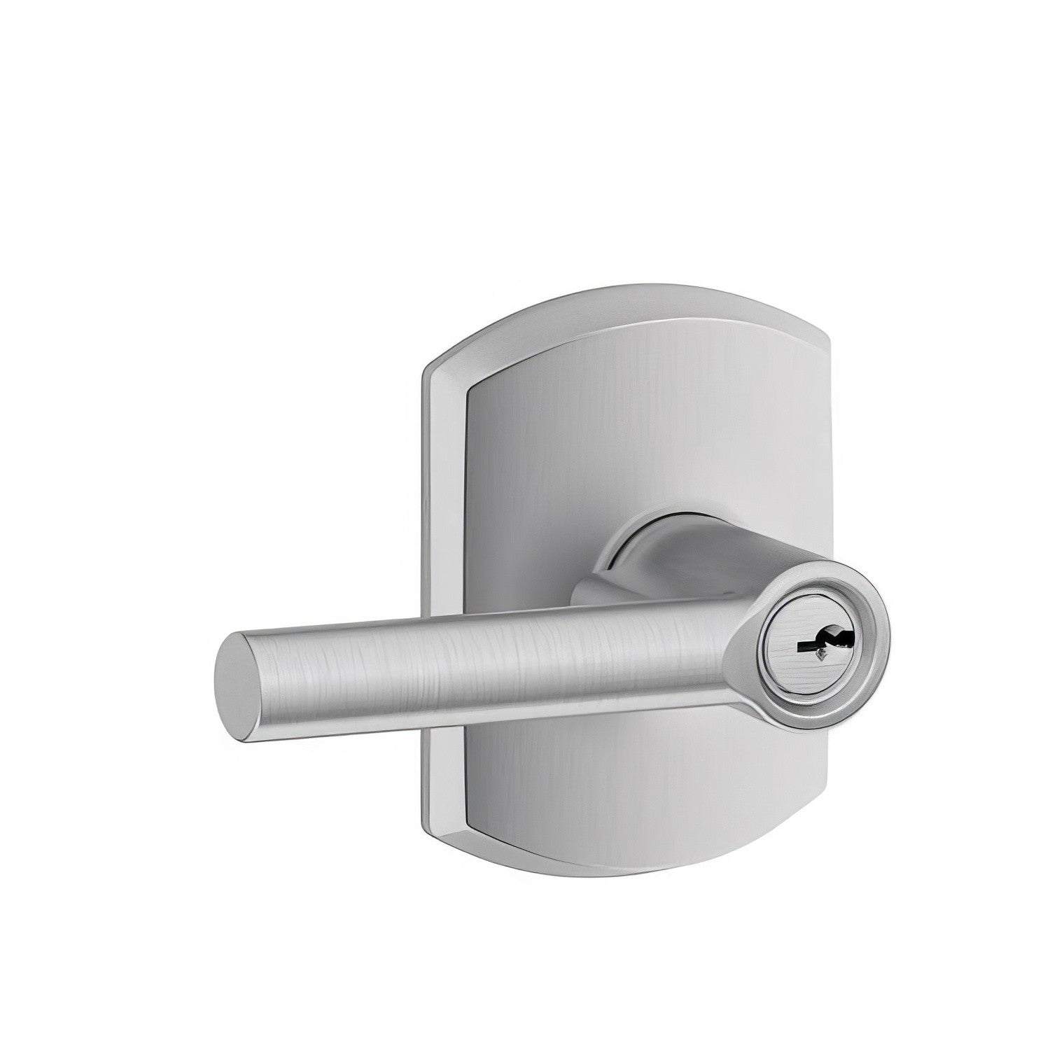 Schlage F51ABRW-GRW Broadway with Greenwich Rose Keyed Entry Door Lever